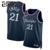 Maillot Basket Enfant Philadelphia 76ers Joel Embiid 2025-26 Nike City Edition Navy Swingman
